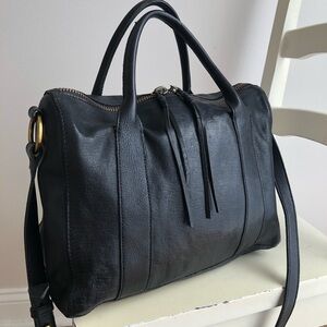 Madewell The Prague Satchel. Black Leather. 2018